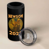 Gavin Newsom 2028 4 in 1 Can Cooler Tumbler Patriotic Leader President 48 Riding Bear - Wonder Print Shop