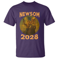 Gavin Newsom 2028 T Shirt Patriotic Leader President 48 Riding Bear - Wonder Print Shop