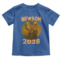 Gavin Newsom 2028 Toddler T Shirt Patriotic Leader President 48 Riding Bear - Wonder Print Shop