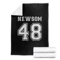 Newsom 48 Throw Blanket Gavin Newsom 2028 Presidential Election Campaign - Wonder Print Shop