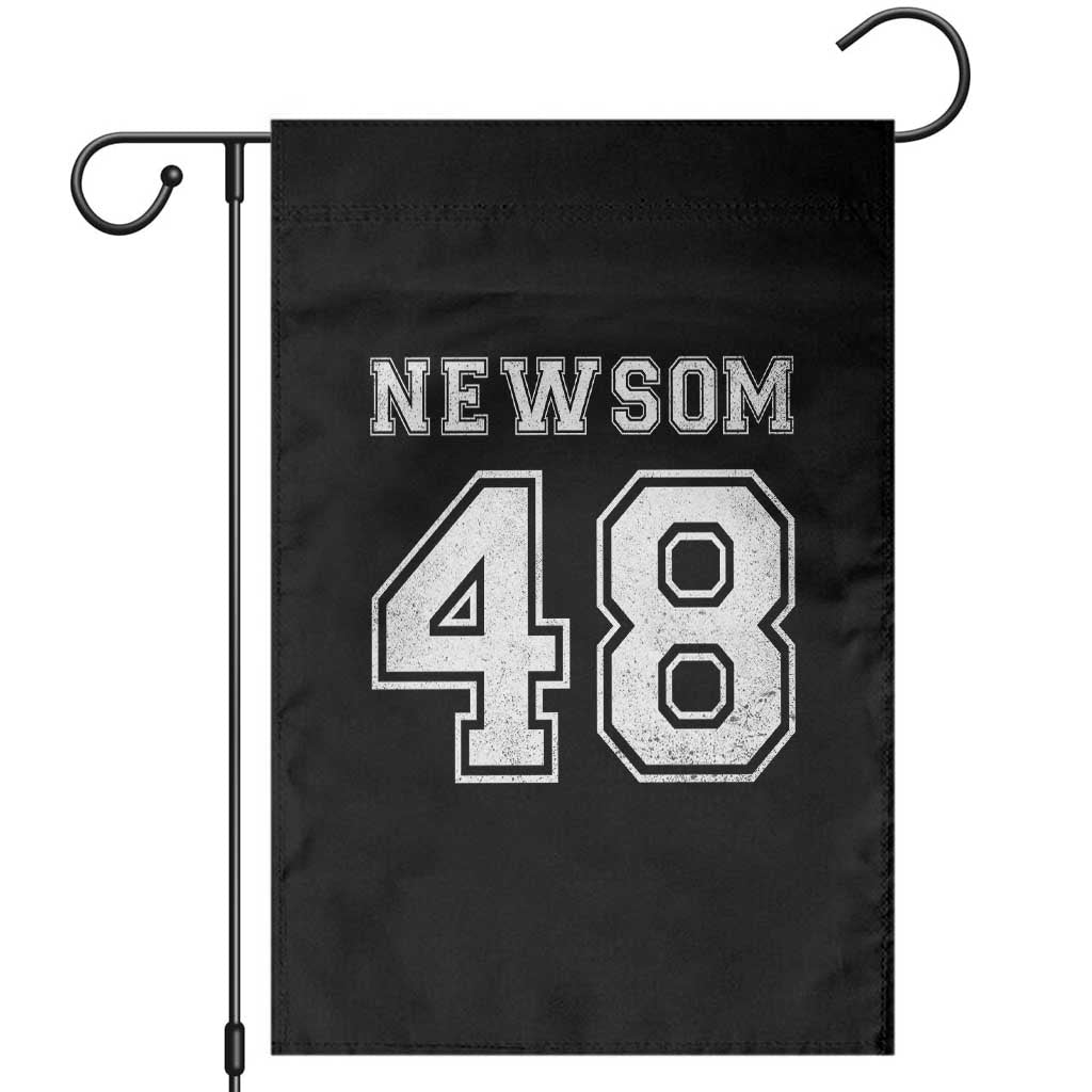 Newsom 48 Garden Flag Gavin Newsom 2028 Presidential Election Campaign - Wonder Print Shop
