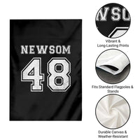 Newsom 48 Garden Flag Gavin Newsom 2028 Presidential Election Campaign - Wonder Print Shop