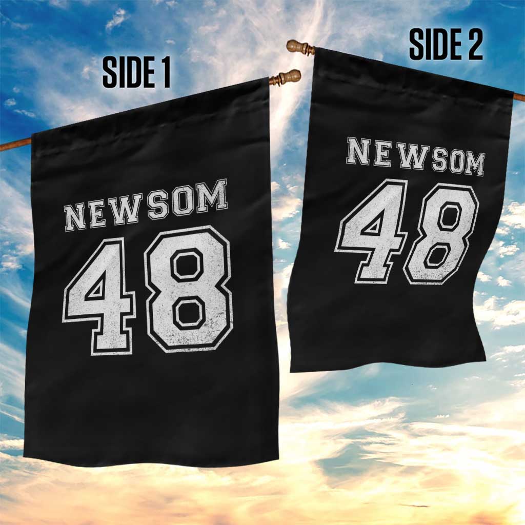 Newsom 48 Garden Flag Gavin Newsom 2028 Presidential Election Campaign - Wonder Print Shop