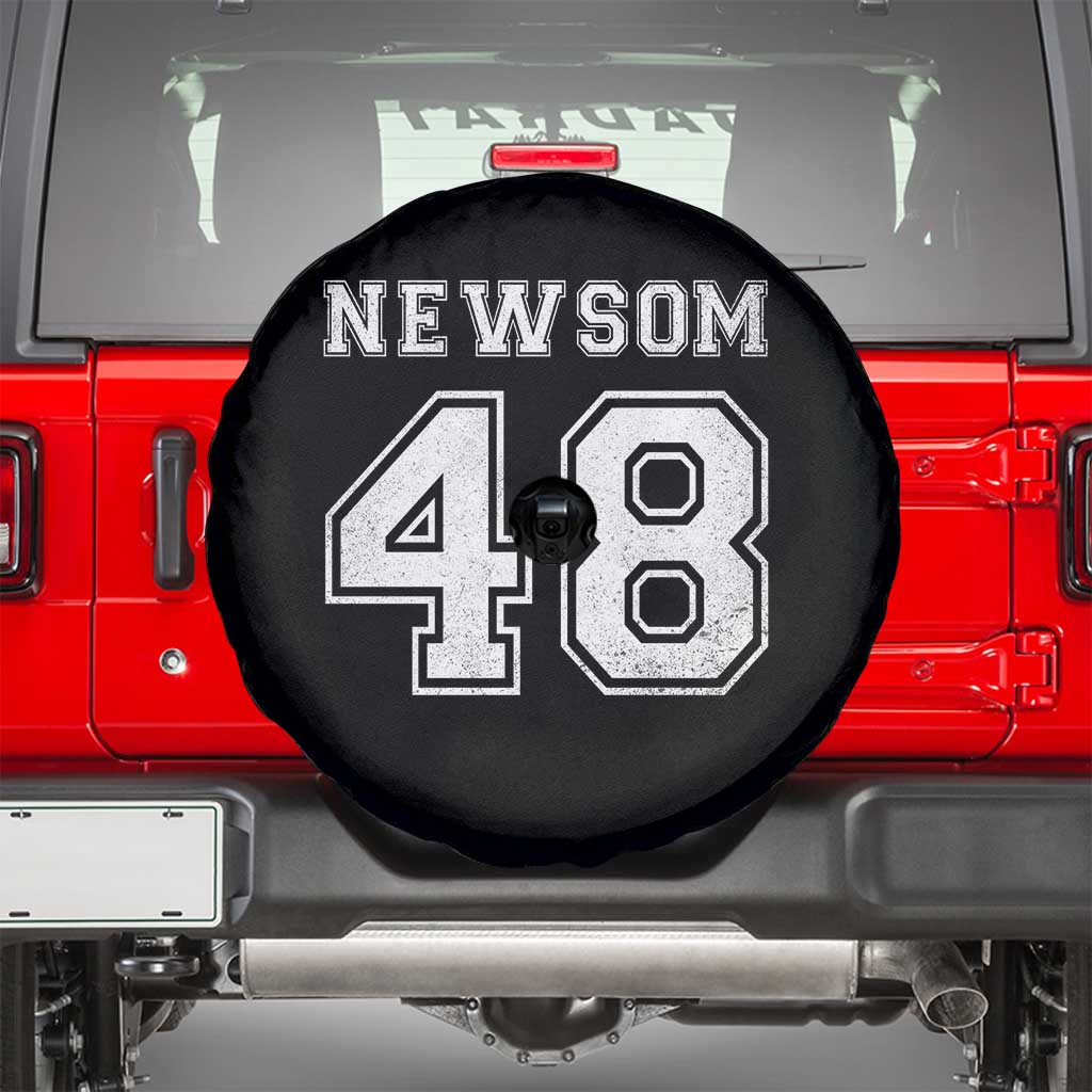 Newsom 48 Spare Tire Cover Gavin Newsom 2028 Presidential Election Campaign - Wonder Print Shop