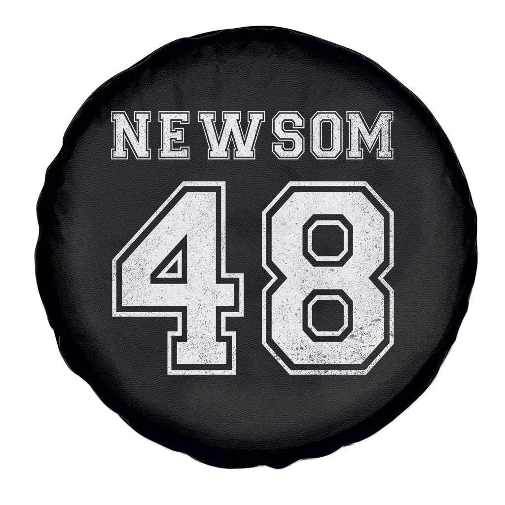 Newsom 48 Spare Tire Cover Gavin Newsom 2028 Presidential Election Campaign - Wonder Print Shop