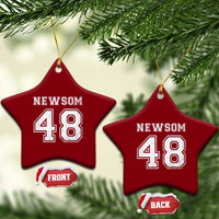 Newsom 48 Ceramic Ornament Gavin Newsom 2028 Presidential Election Campaign - Wonder Print Shop