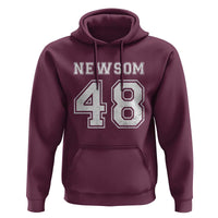 Newsom 48 Hoodie Gavin Newsom 2028 Presidential Election Campaign - Wonder Print Shop