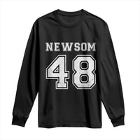 Newsom 48 Long Sleeve Shirt Gavin Newsom 2028 Presidential Election Campaign - Wonder Print Shop