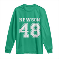 Newsom 48 Long Sleeve Shirt Gavin Newsom 2028 Presidential Election Campaign - Wonder Print Shop