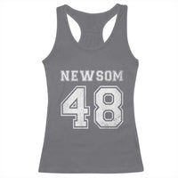 Newsom 48 Racerback Tank Top Gavin Newsom 2028 Presidential Election Campaign - Wonder Print Shop