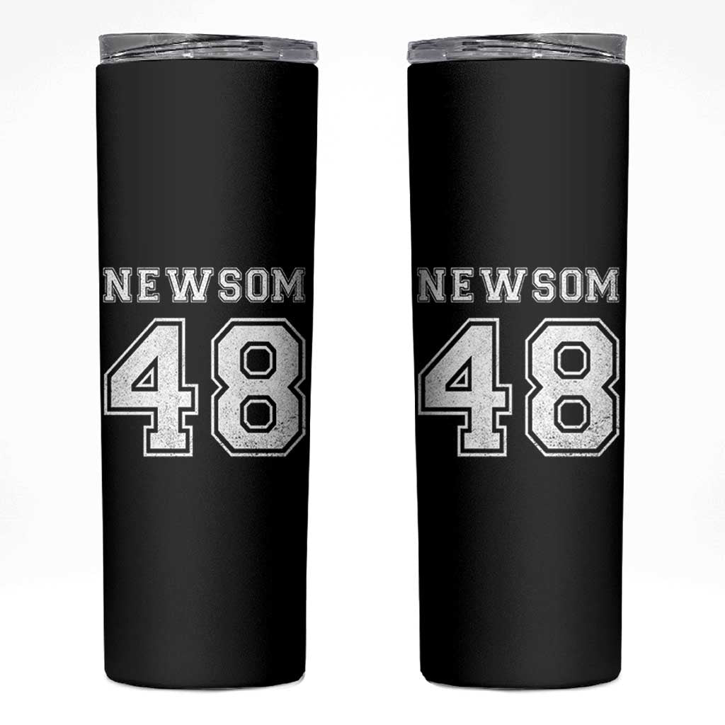 Newsom 48 Skinny Tumbler Gavin Newsom 2028 Presidential Election Campaign - Wonder Print Shop