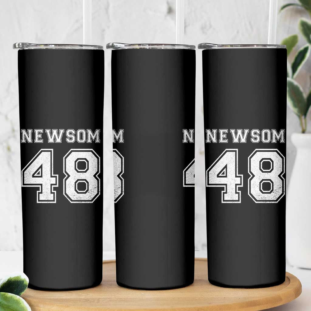 Newsom 48 Skinny Tumbler Gavin Newsom 2028 Presidential Election Campaign - Wonder Print Shop
