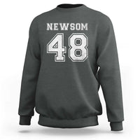 Newsom 48 Sweatshirt Gavin Newsom 2028 Presidential Election Campaign - Wonder Print Shop
