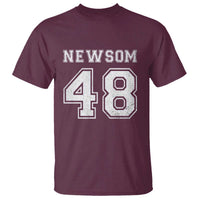 Newsom 48 T Shirt Gavin Newsom 2028 Presidential Election Campaign - Wonder Print Shop
