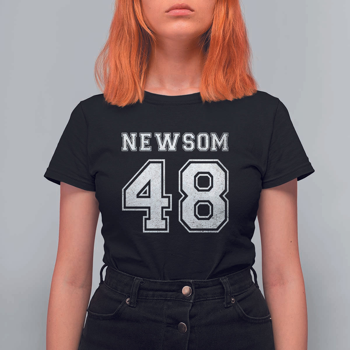 Newsom 48 T Shirt For Women Gavin Newsom 2028 Presidential Election Campaign - Wonder Print Shop