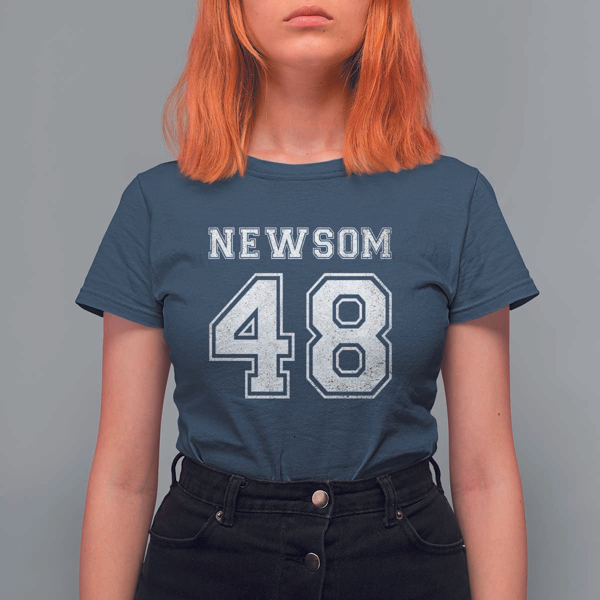 Newsom 48 T Shirt For Women Gavin Newsom 2028 Presidential Election Campaign - Wonder Print Shop