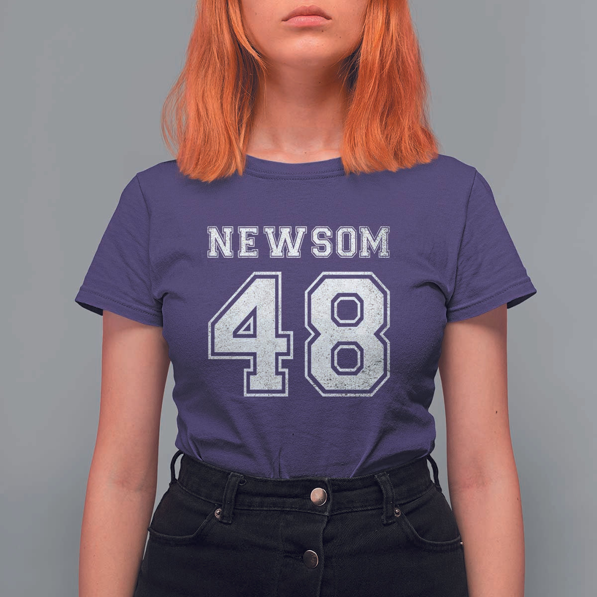 Newsom 48 T Shirt For Women Gavin Newsom 2028 Presidential Election Campaign - Wonder Print Shop