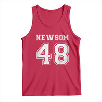 Newsom 48 Tank Top Gavin Newsom 2028 Presidential Election Campaign - Wonder Print Shop