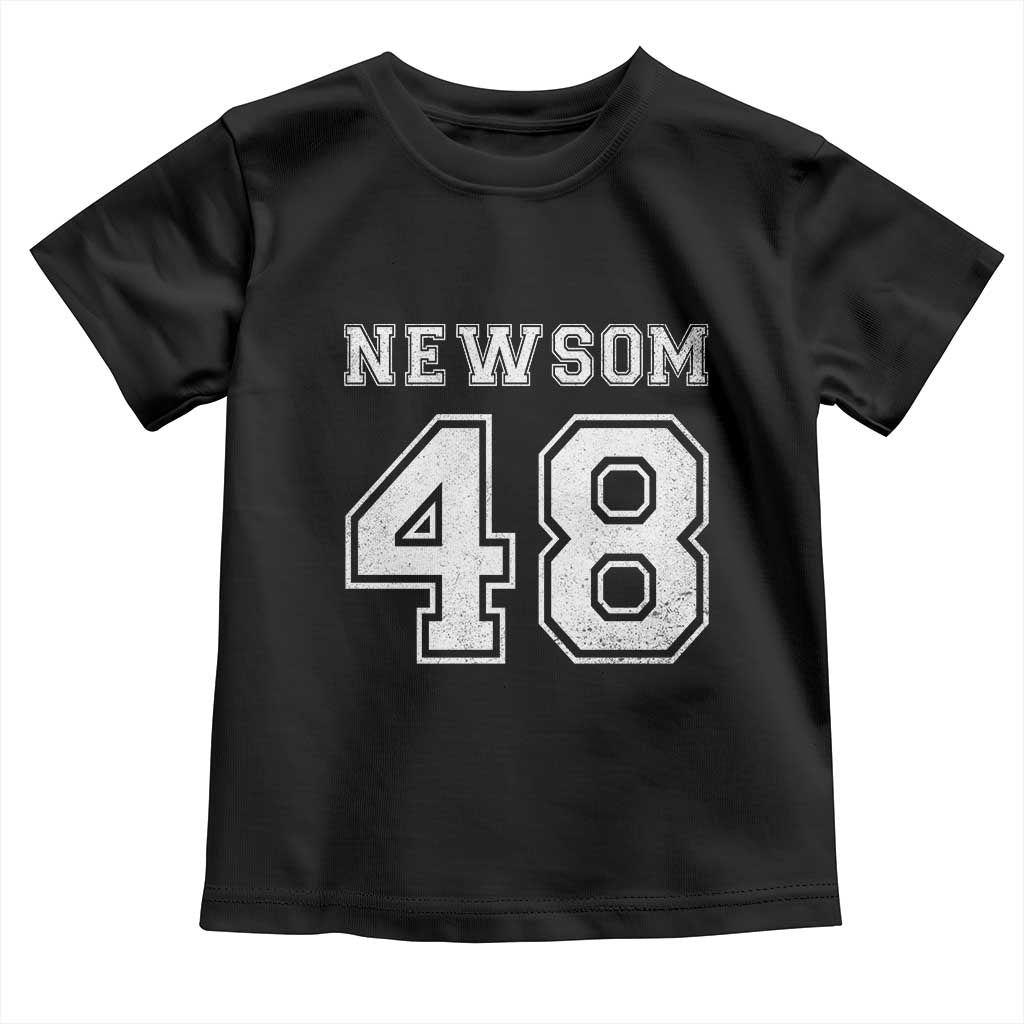 Newsom 48 Toddler T Shirt Gavin Newsom 2028 Presidential Election Campaign - Wonder Print Shop