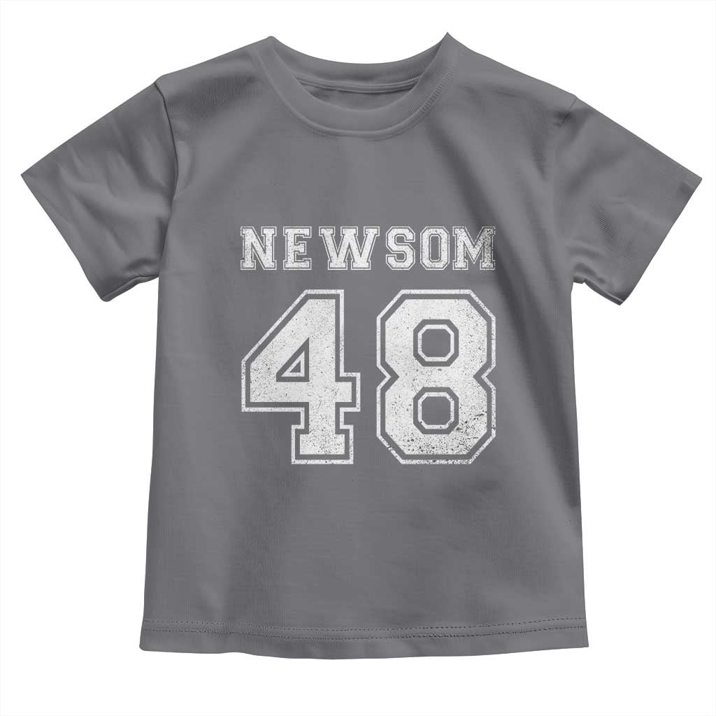 Newsom 48 Toddler T Shirt Gavin Newsom 2028 Presidential Election Campaign - Wonder Print Shop