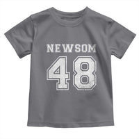 Newsom 48 Toddler T Shirt Gavin Newsom 2028 Presidential Election Campaign - Wonder Print Shop