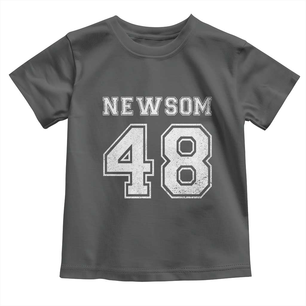 Newsom 48 Toddler T Shirt Gavin Newsom 2028 Presidential Election Campaign - Wonder Print Shop