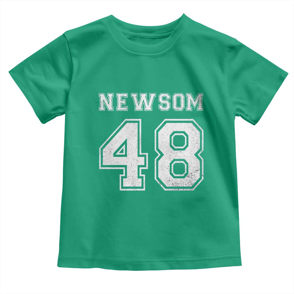 Newsom 48 Toddler T Shirt Gavin Newsom 2028 Presidential Election Campaign - Wonder Print Shop