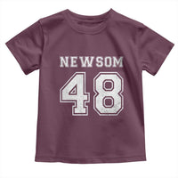 Newsom 48 Toddler T Shirt Gavin Newsom 2028 Presidential Election Campaign - Wonder Print Shop