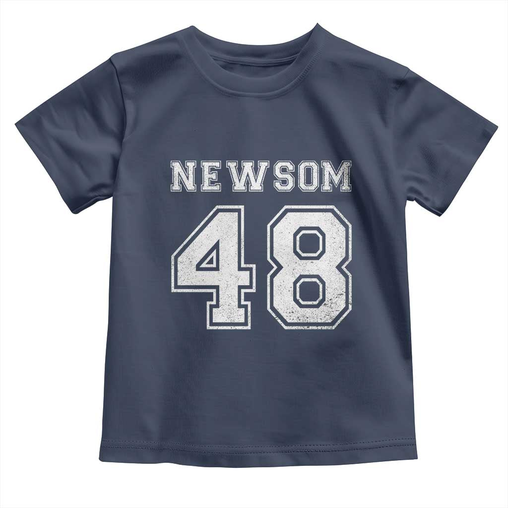 Newsom 48 Toddler T Shirt Gavin Newsom 2028 Presidential Election Campaign - Wonder Print Shop