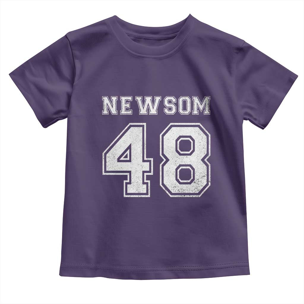 Newsom 48 Toddler T Shirt Gavin Newsom 2028 Presidential Election Campaign - Wonder Print Shop