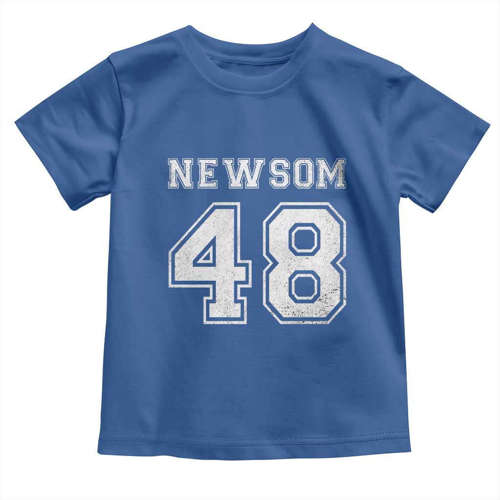 Newsom 48 Toddler T Shirt Gavin Newsom 2028 Presidential Election Campaign - Wonder Print Shop