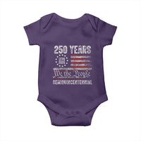 250 Years Semiquincentennial Baby Onesie 250th America Anniversary Independence Day USA Flag - Wonder Print Shop