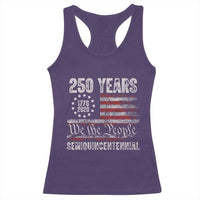 250 Years Semiquincentennial Racerback Tank Top 250th America Anniversary Independence Day USA Flag - Wonder Print Shop