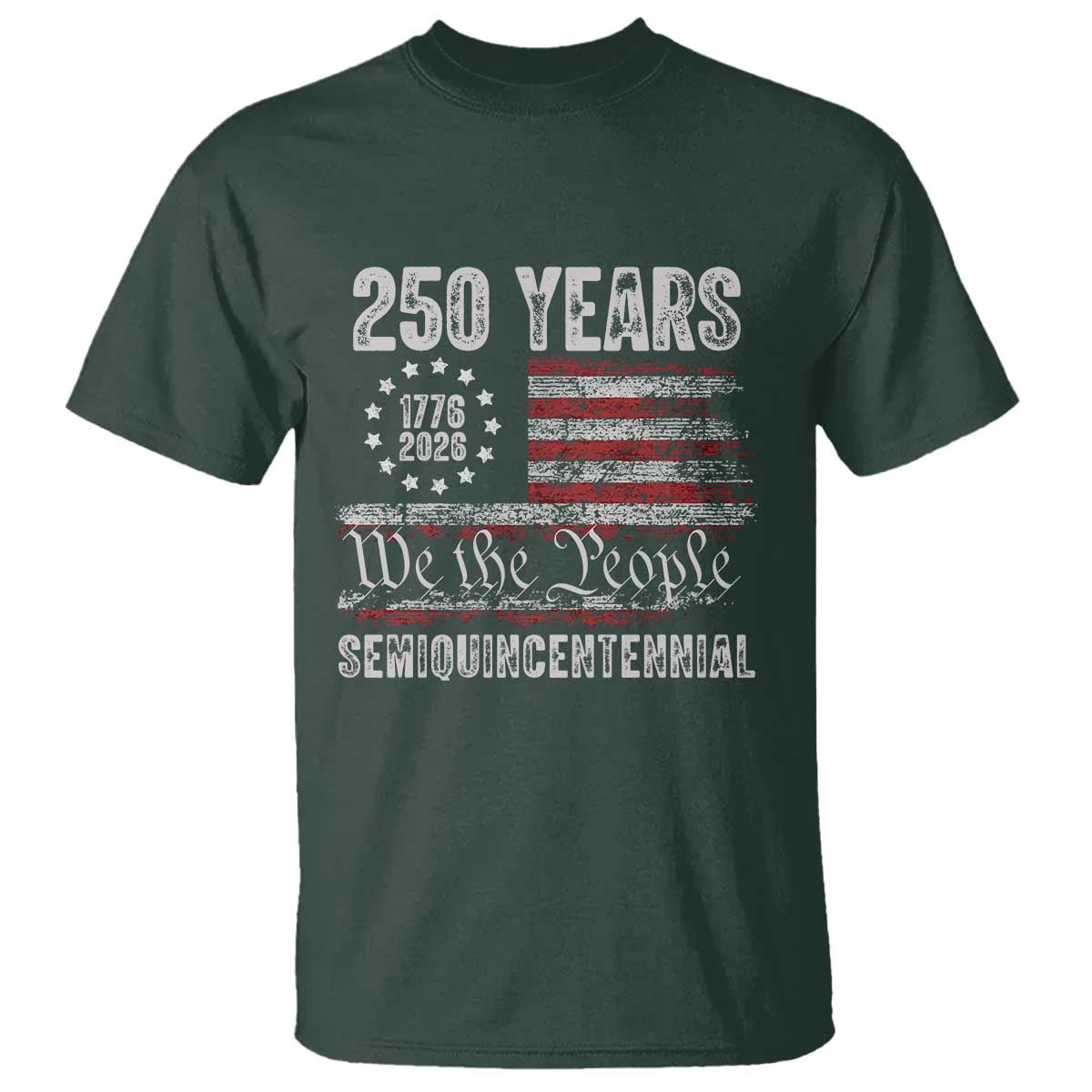 250 Years Semiquincentennial T Shirt 250th America Anniversary Independence Day USA Flag - Wonder Print Shop