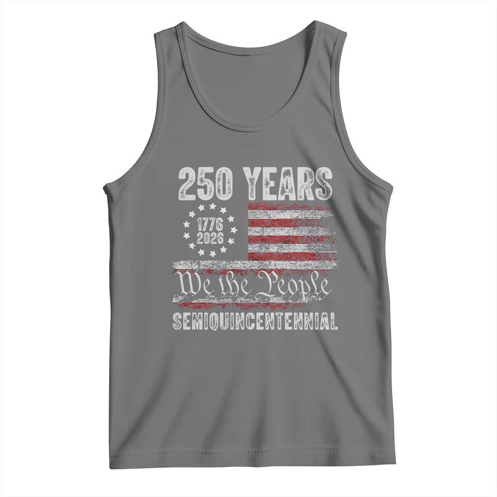 250 Years Semiquincentennial Tank Top 250th America Anniversary Independence Day USA Flag - Wonder Print Shop