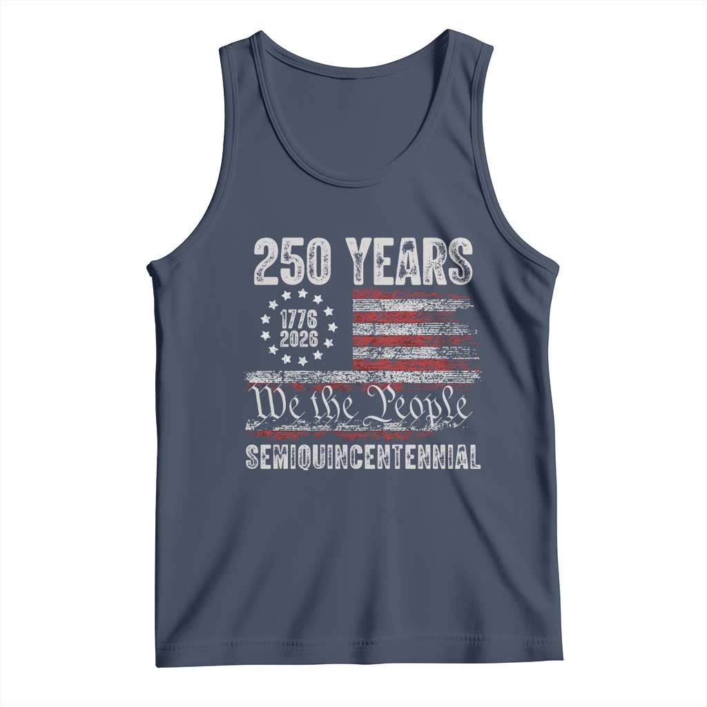 250 Years Semiquincentennial Tank Top 250th America Anniversary Independence Day USA Flag - Wonder Print Shop