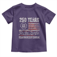 250 Years Semiquincentennial Toddler T Shirt 250th America Anniversary Independence Day USA Flag - Wonder Print Shop