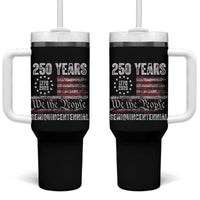 250 Years Semiquincentennial Tumbler With Handle 250th America Anniversary Independence Day USA Flag - Wonder Print Shop