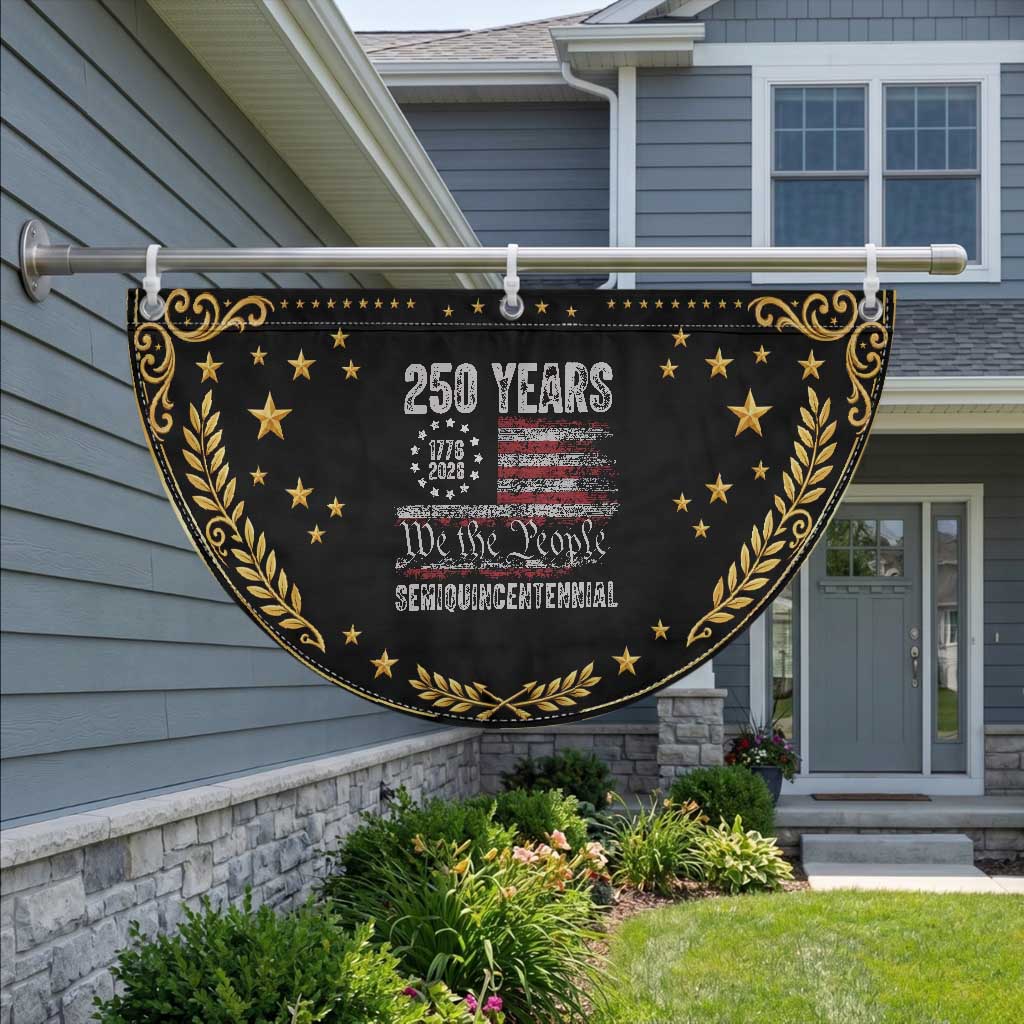 250 Years Semiquincentennial Patriotic Fan Flag 250th America Anniversary Independence Day USA Flag