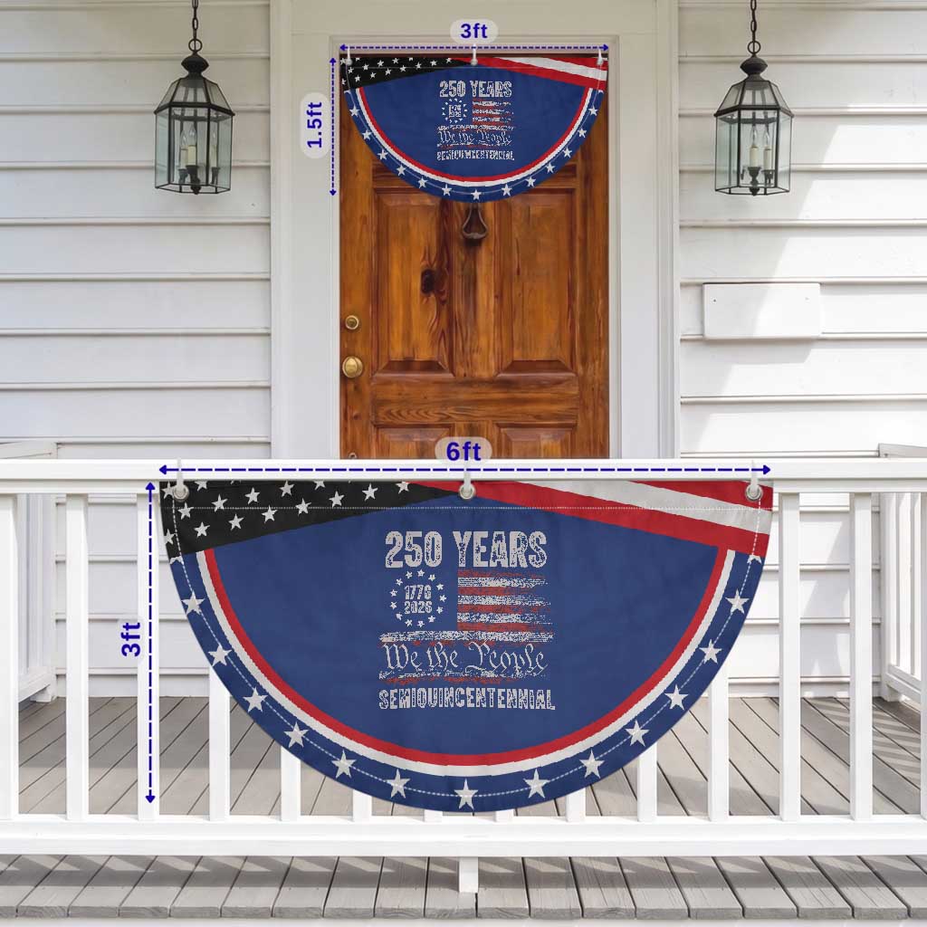 250 Years Semiquincentennial Patriotic Fan Flag 250th America Anniversary Independence Day USA Flag