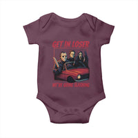 Funny Halloween Horror Slasher Baby Onesie Get In Loser We Are Going Slashing - Wonder Print Shop