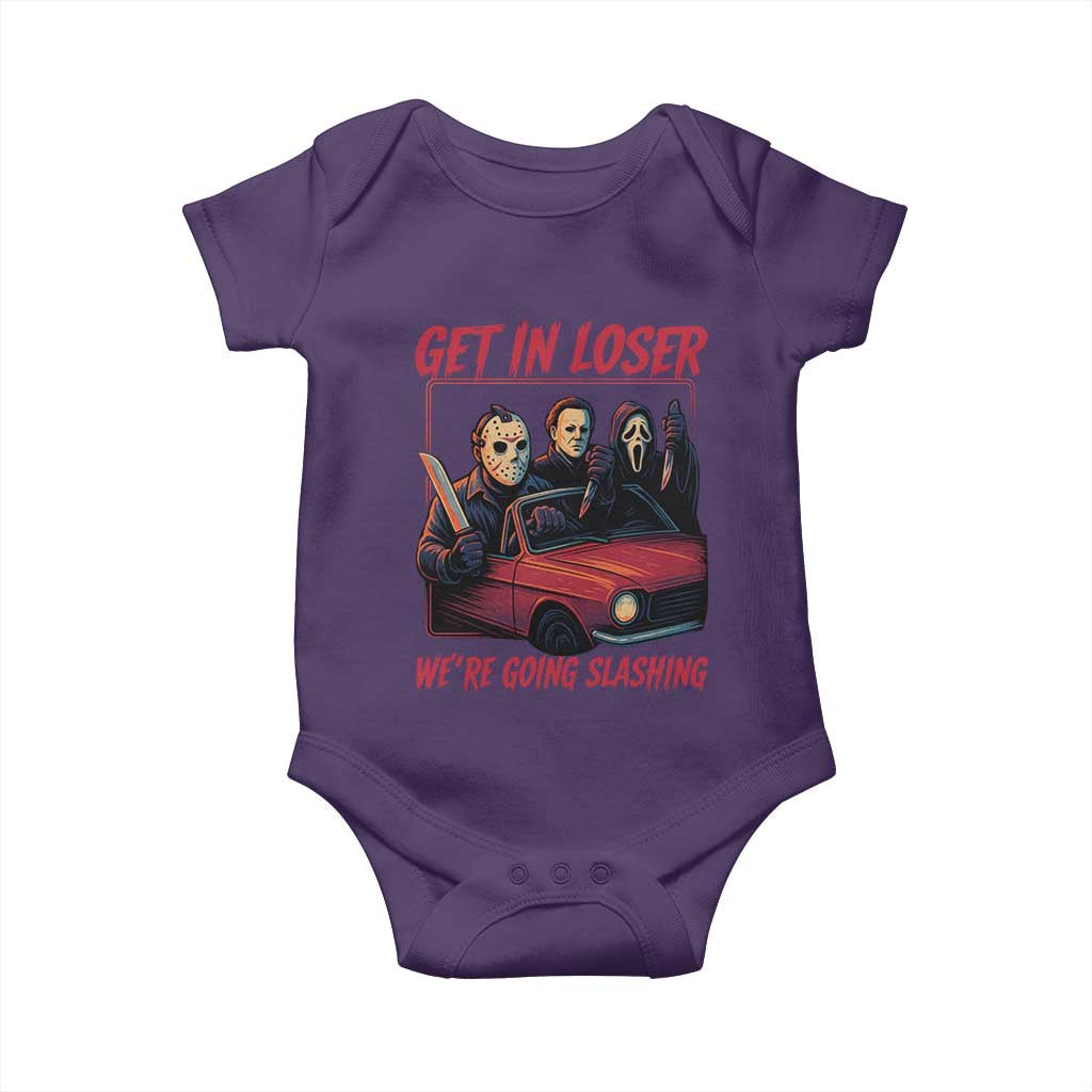 Funny Halloween Horror Slasher Baby Onesie Get In Loser We Are Going Slashing - Wonder Print Shop