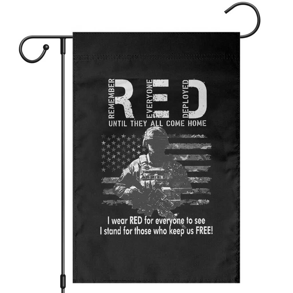 RED Friday Garden Flag I Wear Red For Everyone To See I Stand For Those Who Keep Us Free Military - Wonder Print Shop