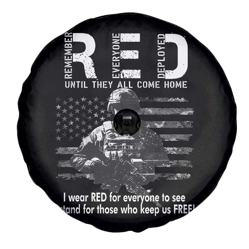 RED Friday Spare Tire Cover I Wear Red For Everyone To See I Stand For Those Who Keep Us Free Military - Wonder Print Shop