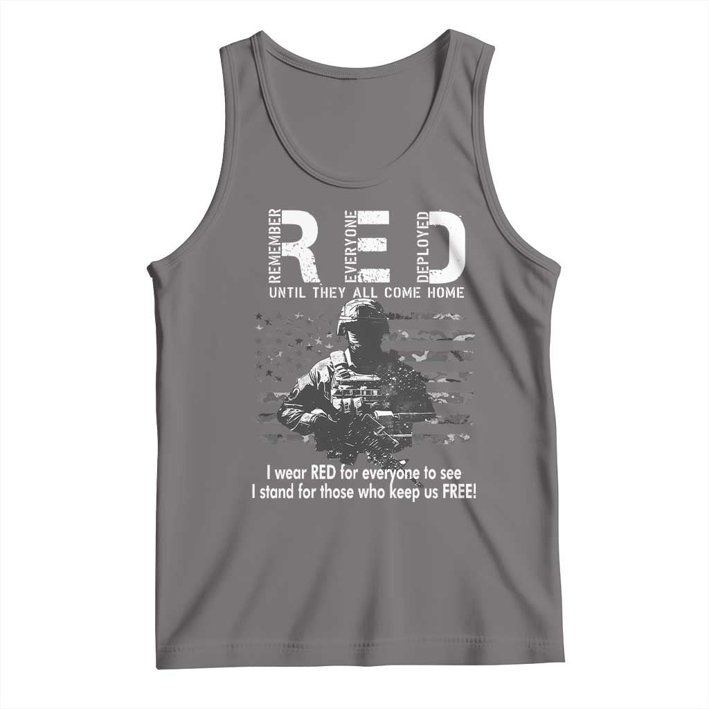 RED Friday Tank Top I Wear Red For Everyone To See I Stand For Those Who Keep Us Free Military - Wonder Print Shop