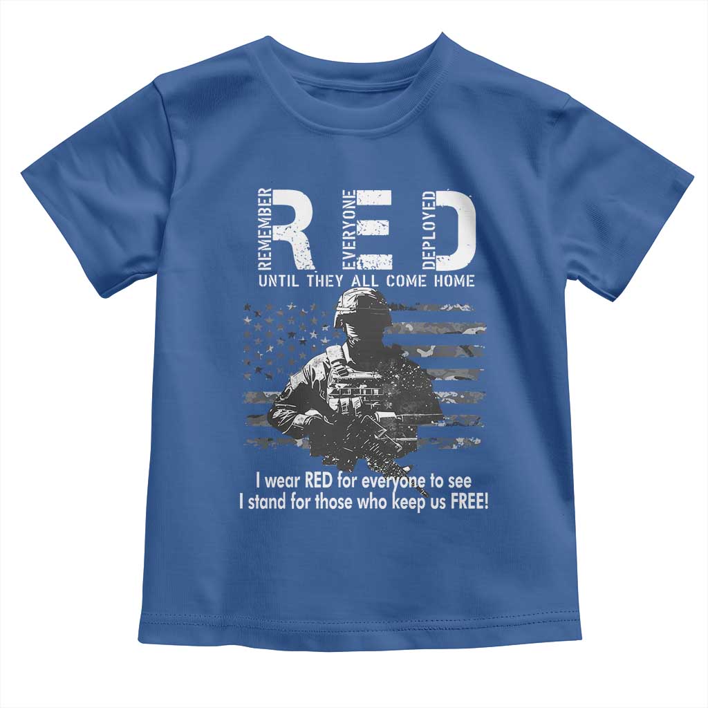 RED Friday Toddler T Shirt I Wear Red For Everyone To See I Stand For Those Who Keep Us Free Military - Wonder Print Shop