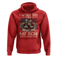 I Wear Red On Fridays For My Son Until He Comes Home Hoodie Vintage American Flag - Wonder Print Shop