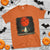 Halloween Lonely Ghost Bench Blood Moon Pumpkin T Shirt - Wonder Print Shop