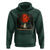 Halloween Lonely Ghost Bench Blood Moon Pumpkin Hoodie - Wonder Print Shop