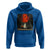 Halloween Lonely Ghost Bench Blood Moon Pumpkin Hoodie - Wonder Print Shop